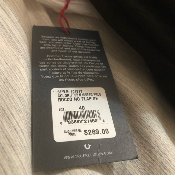 True Religion Rocco jeans Magnetic Field No Flap - Picture 8 of 9